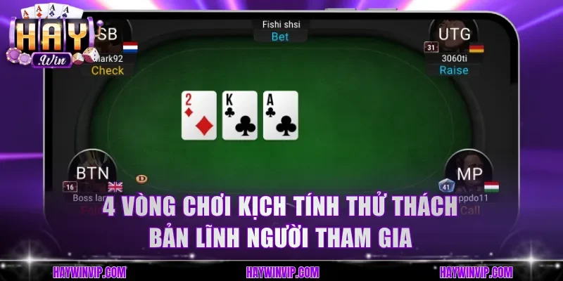 4 vòng chơi kịch tính thử thách bản lĩnh người tham gia