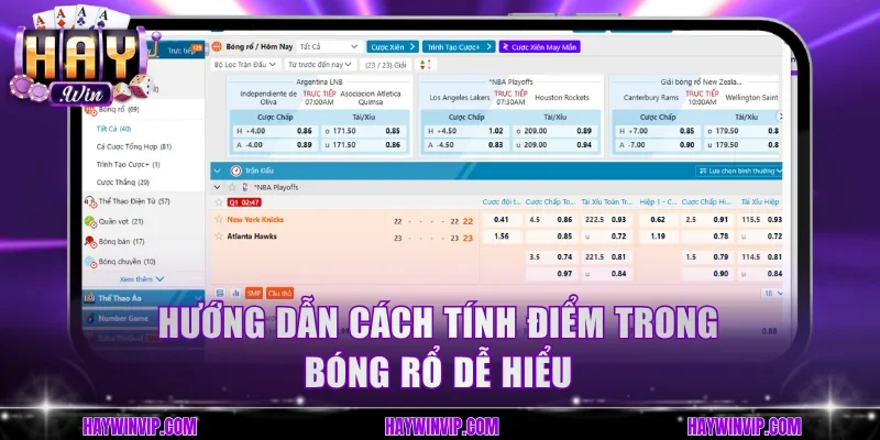 Chia sẻ cách tính điểm lên rổ chuẩn quốc tế