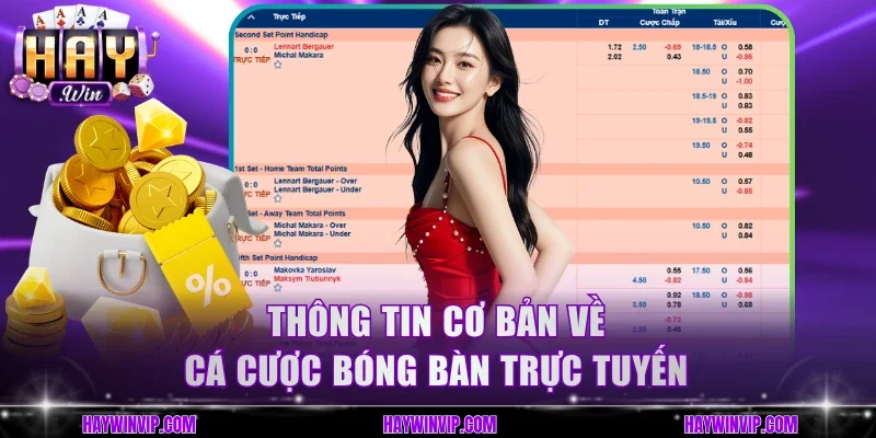 Thông tin cơ bản về cá cược bóng bàn trực tuyến