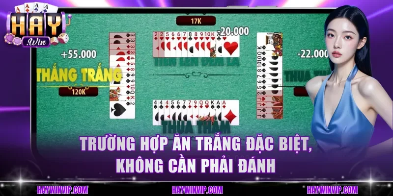 Trường hợp ăn trắng trong Tiến lên miền nam không cần phải đánh